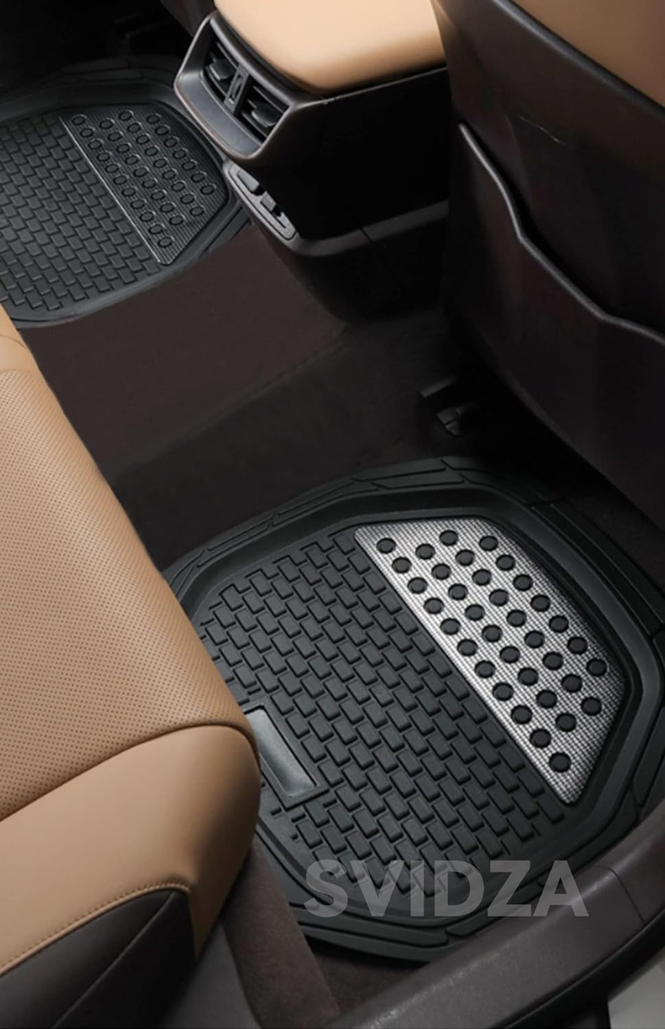 Car Floor Mats, Adjustable Size Automotive Foot Pads, All-Round Protection, Universal Floor Mats for Cars, Trucks, and Suvs - Black image number 5