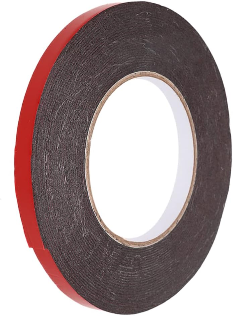 TEHAUX Pe Double-Sided Adhesive Tape 5Pcs Weatherproof Red Foam Mounting Seal Strip 10Mm X 10M X 1.0Mm Thick for Automotive and Decorative Trim image number 2