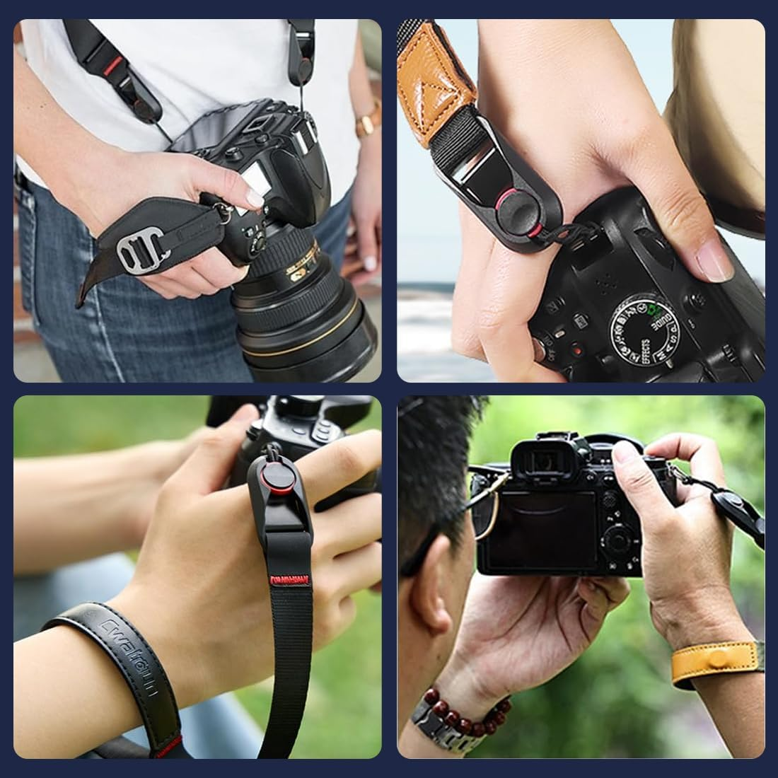 JEYORZY Pack of 6 Camera Strap Quick Release Mounting System, Camera Strap Adapter Camera Quick Release Camera Strap Buckle Adapter Quick Release Buckles Quick Release Clips for Camera Straps image number 4