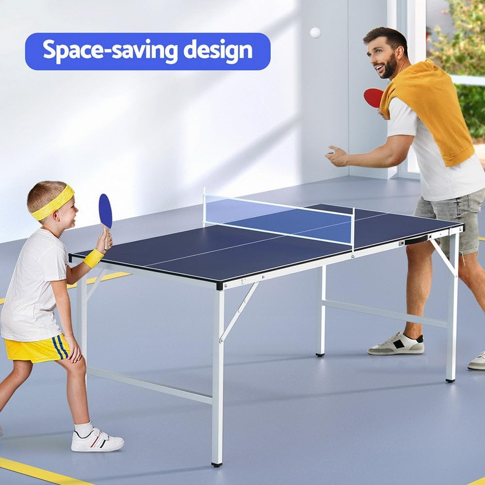 Everfit Table Tennis Ping Pong Table Portable Foldable Family Game Home Indoor image number 2