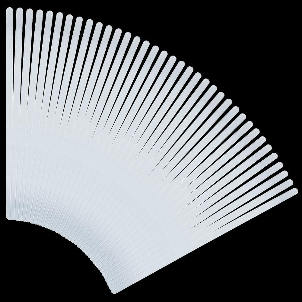 WEBEEDY 100 Pcs Transparent Plastic Boning for Sewing, Stays Corset Boning DIY Handmade Corset Making Accessories for Wedding Dress Gowns Lingerie Hats Costume DIY Sewing Craft, 1.5X15Cm image number 1