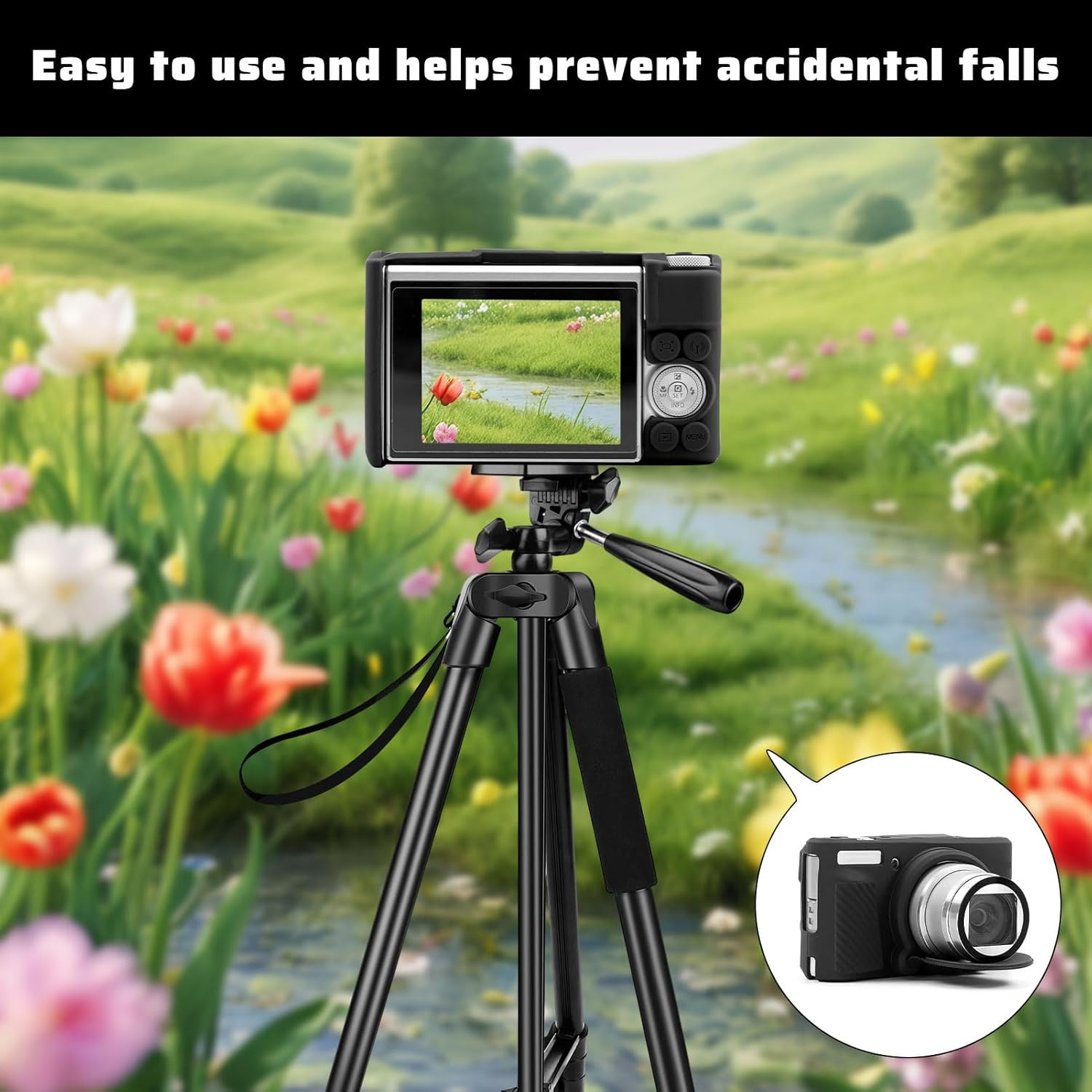 For Canon SX740 Hs Case, for Canon Powershot SX740 Hs Case, Powershot Camera Protective Cover for SX730/740 with Removable Lens Cover, Soft Silicone Protective with 740/730(Black) image number 2