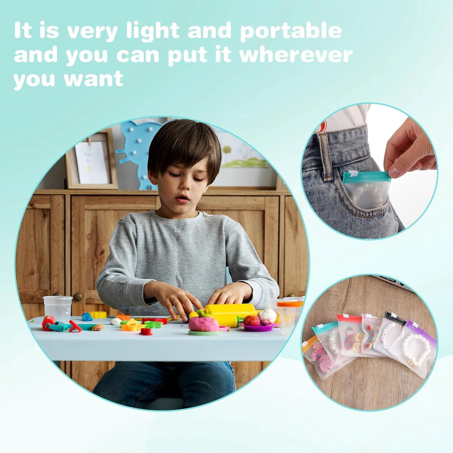 Self-Sealing Zippered Pill Pouch Bags, 12Pcs Translucent Self Sealing Medicine Bags, Translucent Self Sealing Plastic Pill Pouch, Travel Medicine Pouches with Slide Lock for Pills and Small Items image number 5