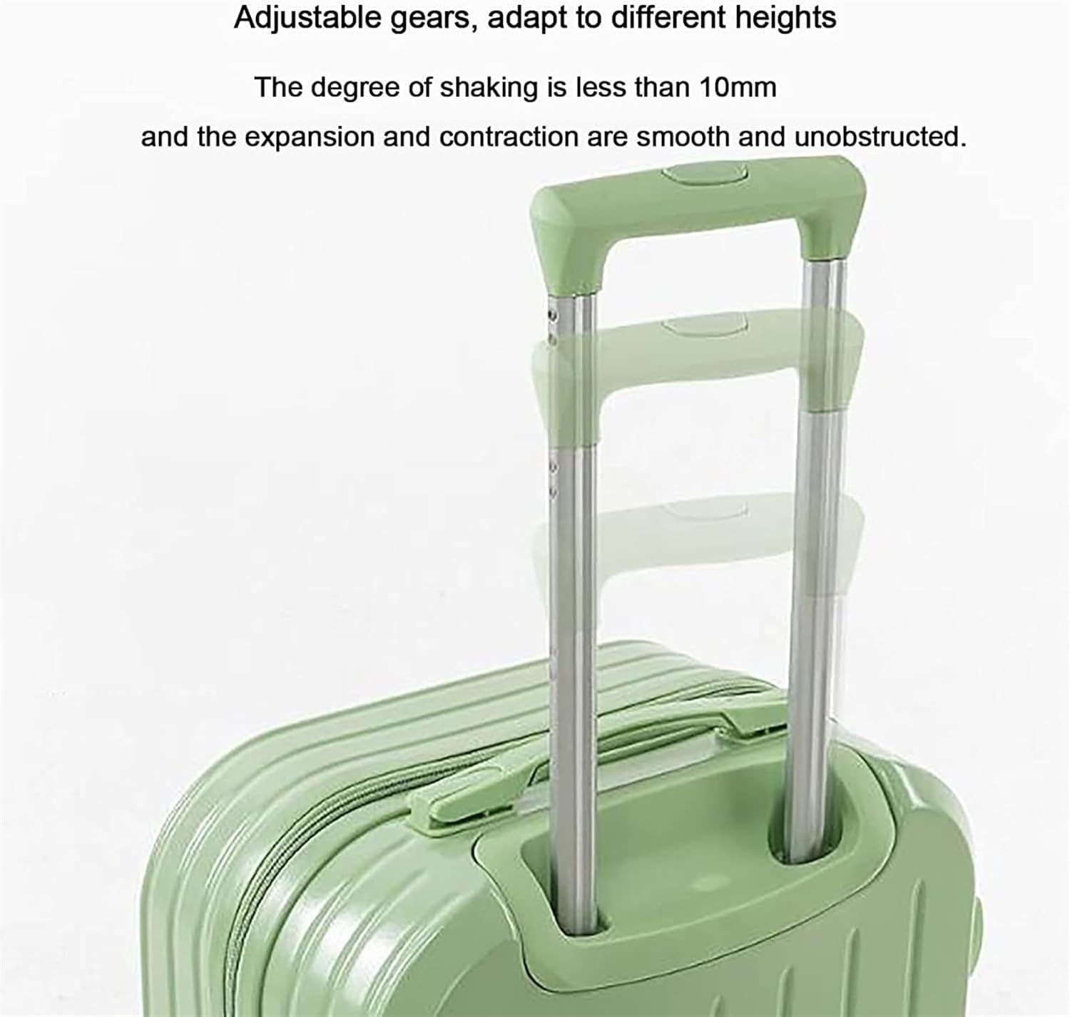ANIIC Luggage Suitcases with Wheels Suitcases with Wheels Lightweight Carry-On Luggage,Abs Hand Luggage Case with Telescopic Handle Suitcase Spinner Luggages (Color : C, Size : 22 In) image number 4