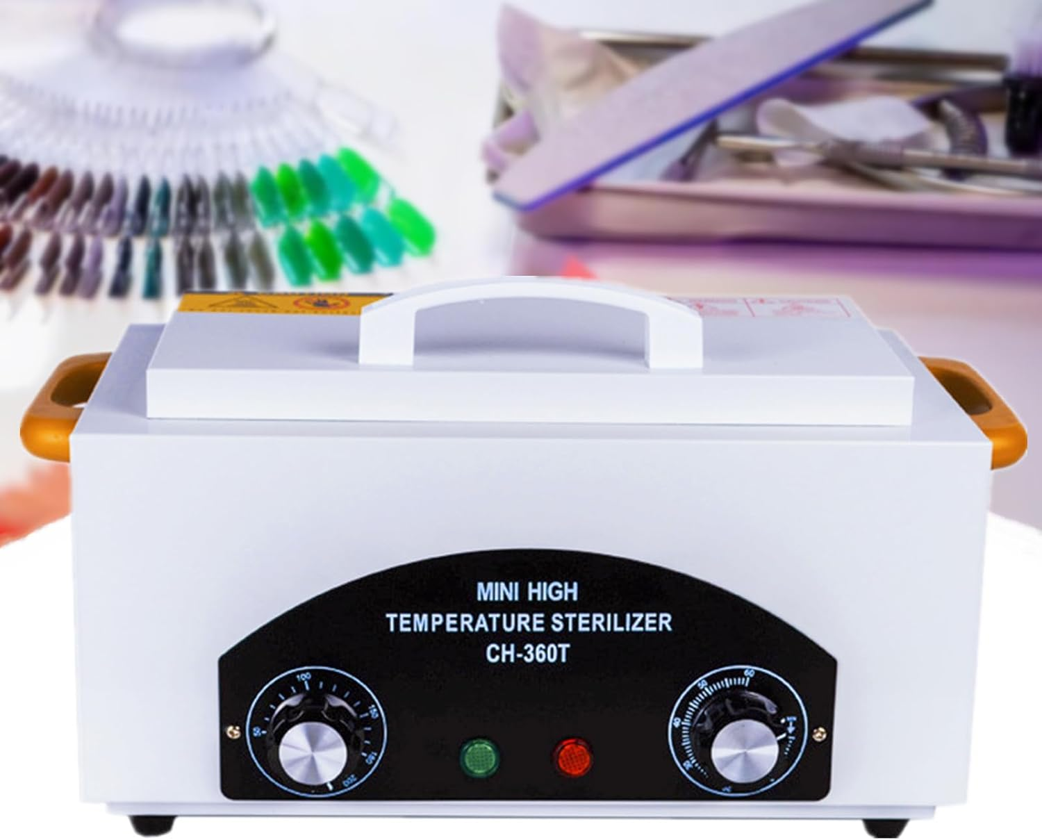 Autoclave Sterilizer, Manicure Steriliser for Nail Tools Adjustable, High-Temperature Nail Tool Steriliser for Salons, Heat Steriliser for Nail Cleaner Tool 300W image number 1