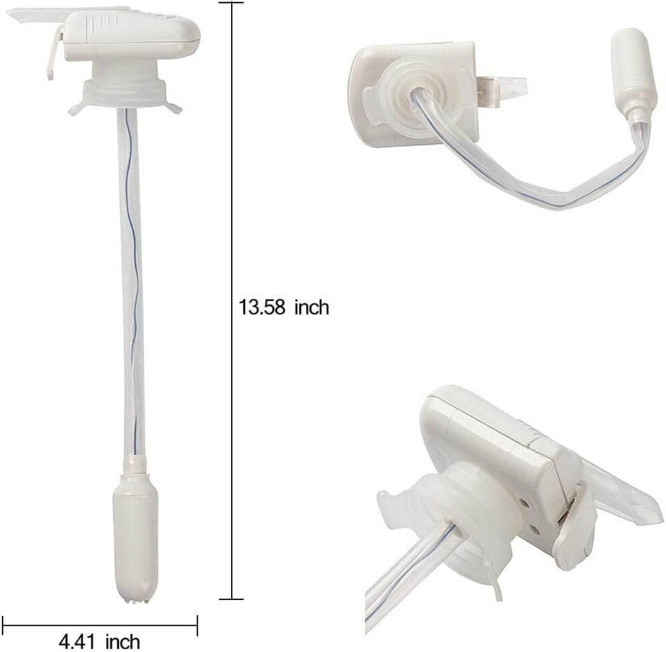 Leona Co Automatic Milk Dispenser, Electric Tap, Water Bottle Drink Dispenser, Portable Electric Beverage Dispenser Spillproof Pump, Suitable for Outdoor and Home Kitchens (2, White) - 1, Blue image number 7