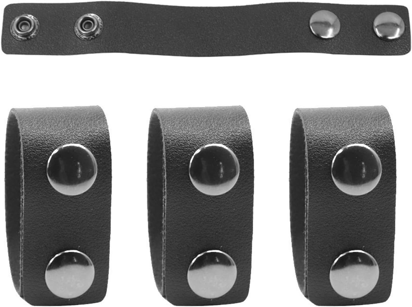 Shurzzesj Belt Keepers with Double Snaps,Wide Duty Belt Retainer | Multi-Purpose Outdoor Belt Buckle for Security, Law Enforcement Personnel, Outdoor Enthusiasts image number 3