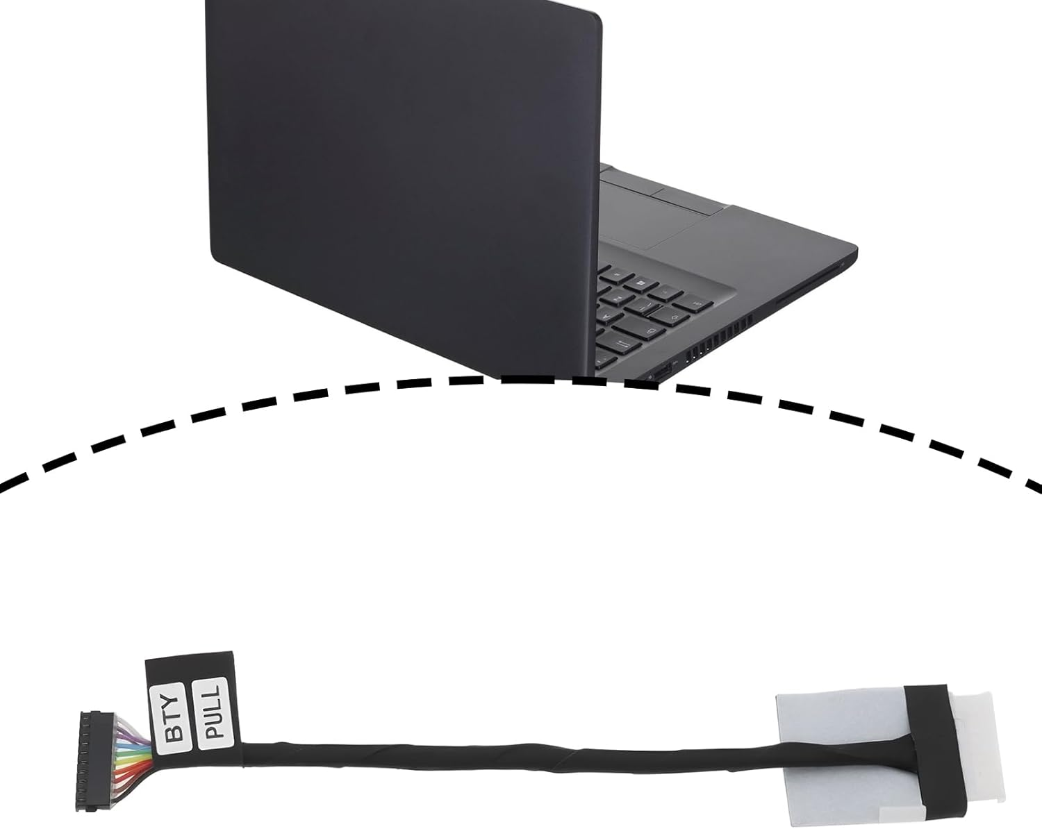 Emagtech 2Pcs Laptop DC Power Jack Cable 450.0KK04.0031 Compatible with Dell Inspiron 5400 5406 5409 7405