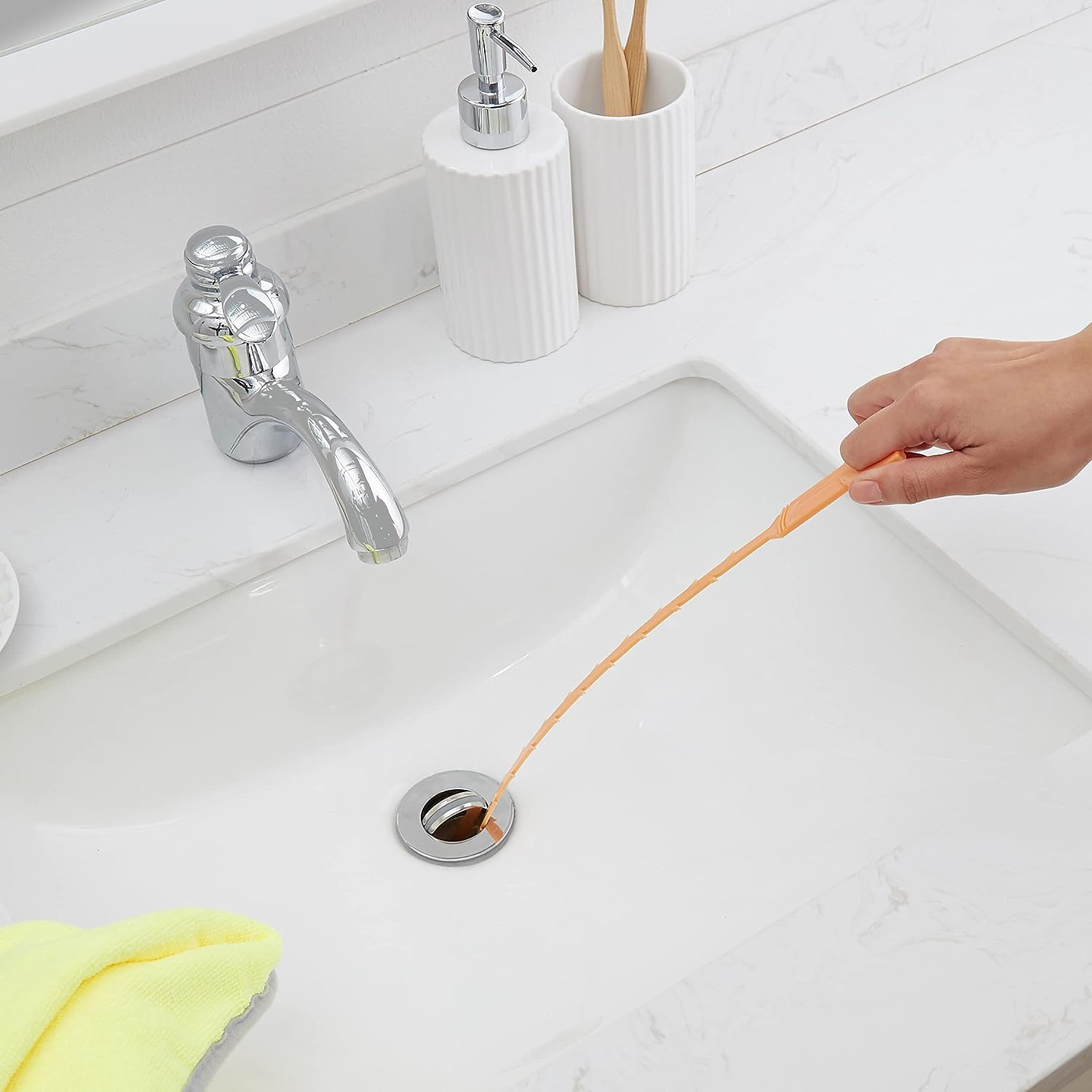 Amazon Basics Drain Clog Remover Tool, 6 Pack image number 3