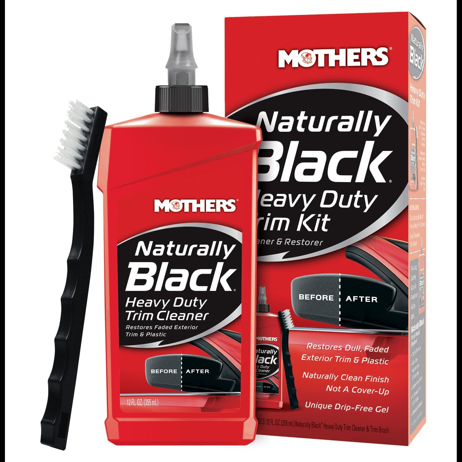 Mothers Naturally Black Heavy Duty Trim Cleaner Kit - 355Ml