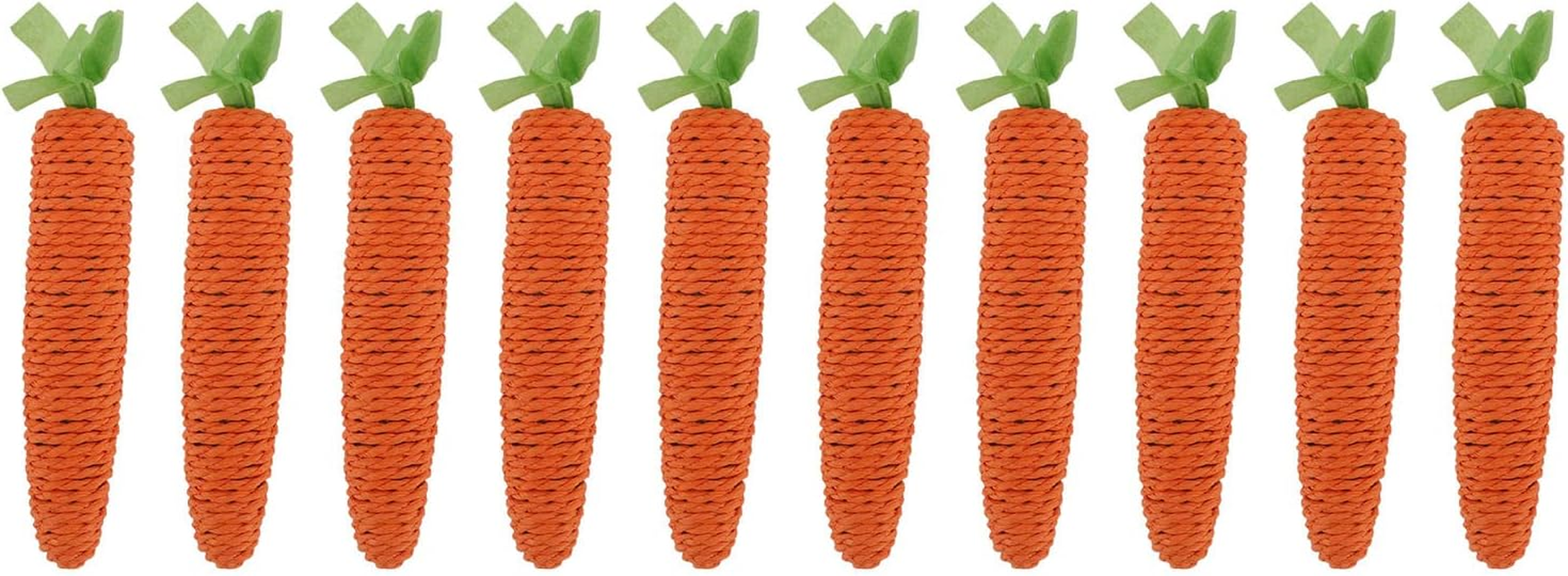 Pack of 10 Carrot Cat Toys, Filed with Catnip, Cute Bite Resistant Paper Rope, Cat Chew Toy, Cat Chew Toy, Interactive Cat Toy for House Cats, Cat Puzzle Game image number 5
