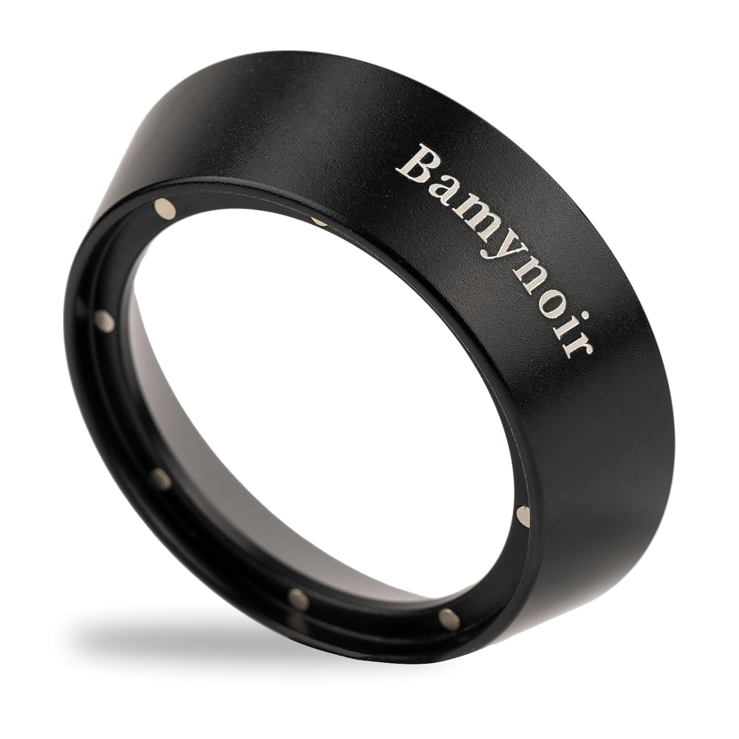 54Mm Magnetic Dosing Funnel Compatible with 54Mm Protafilter,Espresso Coffee Dosing Ring - 20Mm Anodized with 8 Neodymium(Black) image number 5