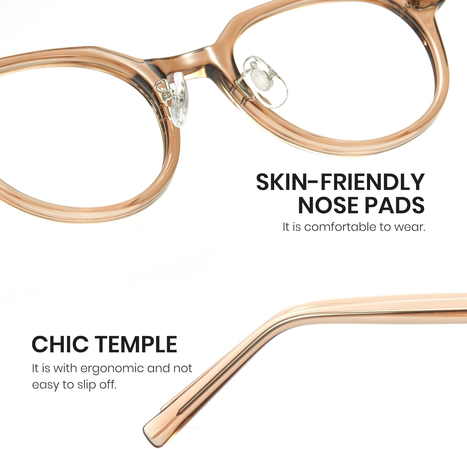 Cyxus Blue Light Glasses for Women Men Computer Eyeglasses Relieve Eye Fatigue for Computer Screens - Black image number 6