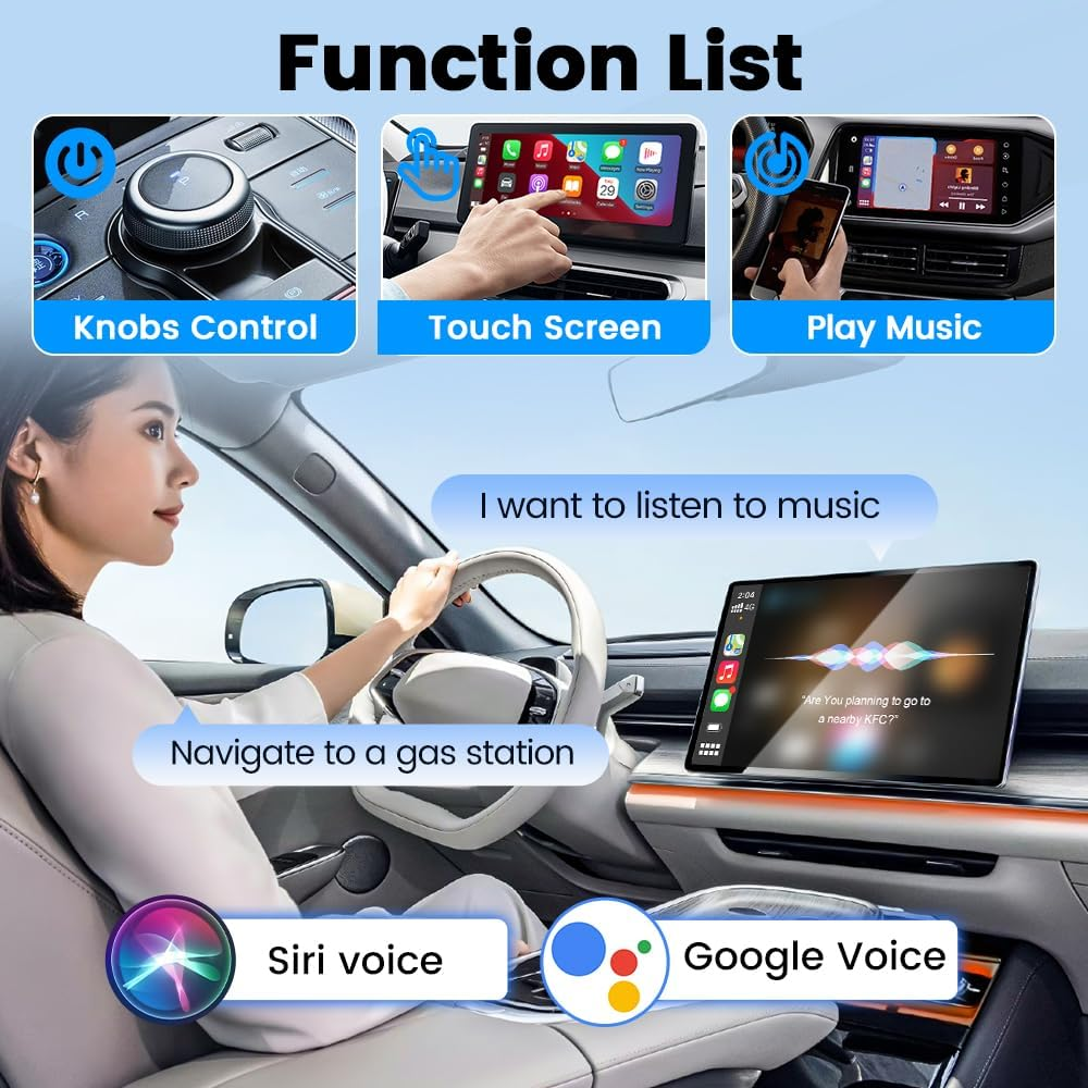 Carlinkit Mini5 Pro Wireless Carplay Adapter Upgraded 2 in 1 Android Auto Wireless Dongle, 5.8Ghz Wifi/Ota Upgrade/Fast Connect, for OEM Wired Carplay and Android Auto Cars ﻿ image number 4