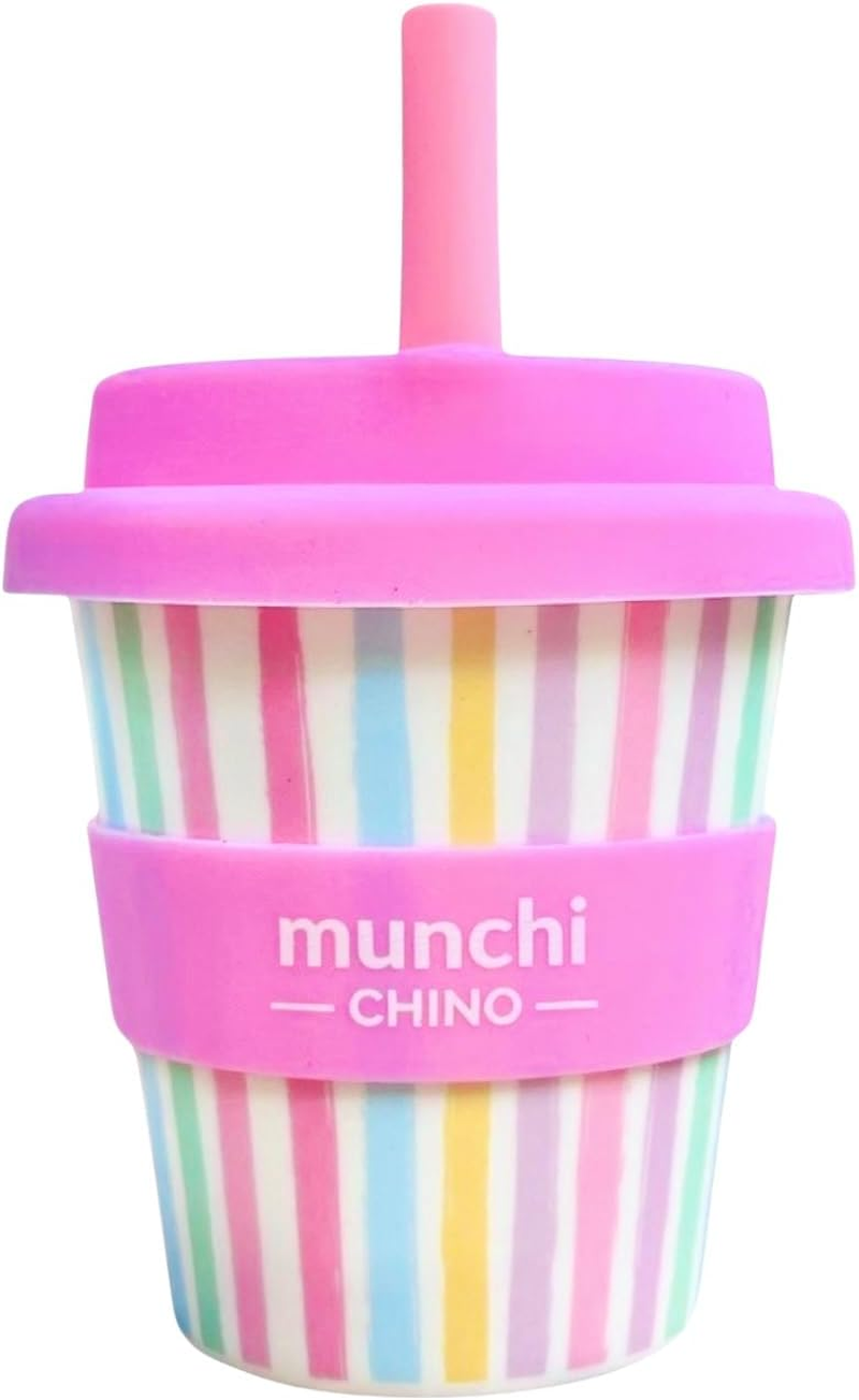 Munchi Babycino Cup - Calypso Design, Reusable Cup Includes Silicone Straw, 120Ml Capacity (4Oz) image number 1