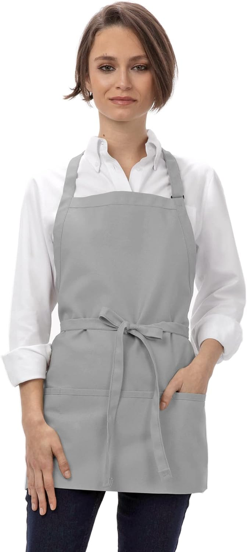 Chef Works Women'S Three Pocket Bib Apron