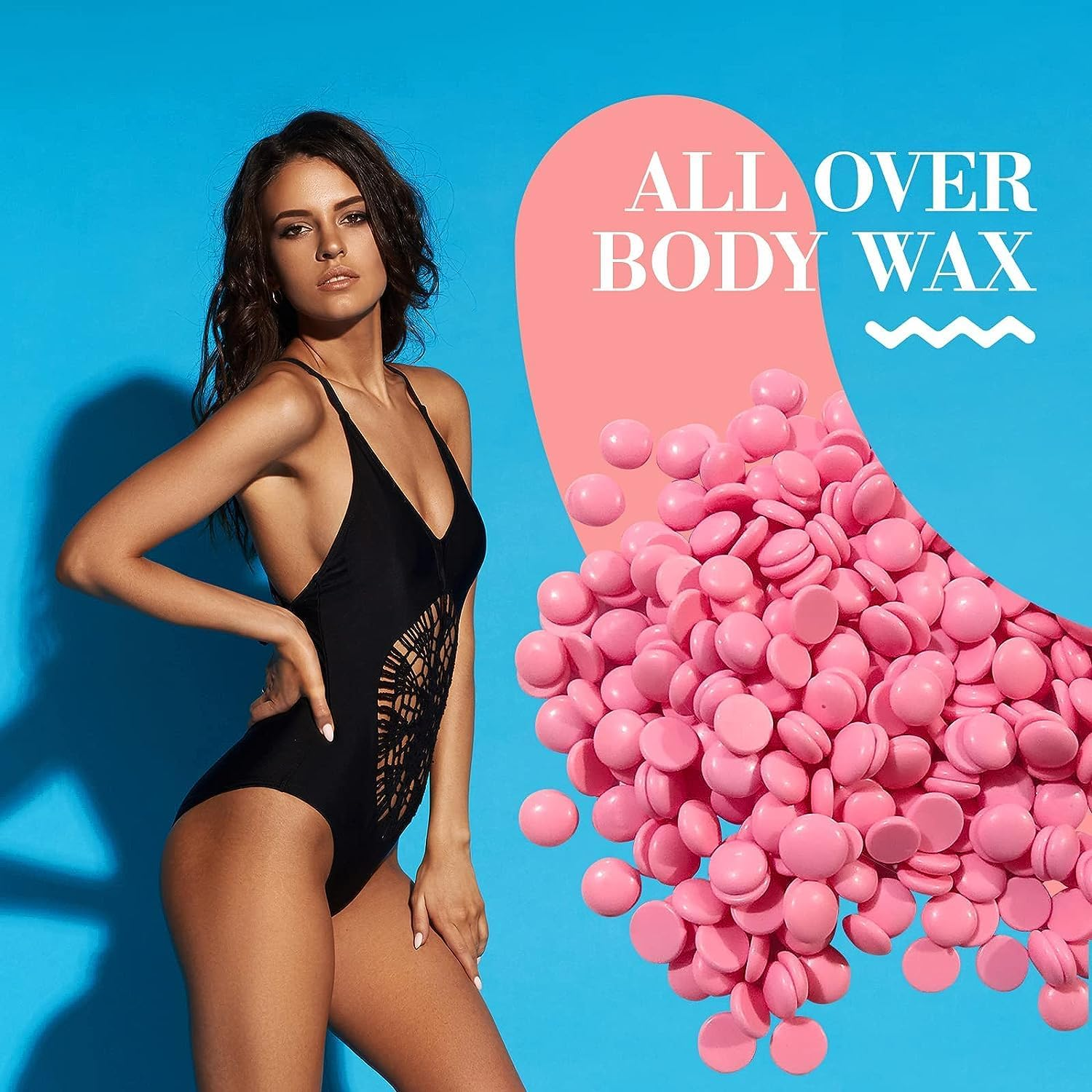 Wax Kit for Hair Removal, Wax Pot Waxing Kit with Wax Beans for Women Men Wax Portable Wax Warmer Professional Wax Warmer for Women Home Use with 20 Wax Sticks image number 6