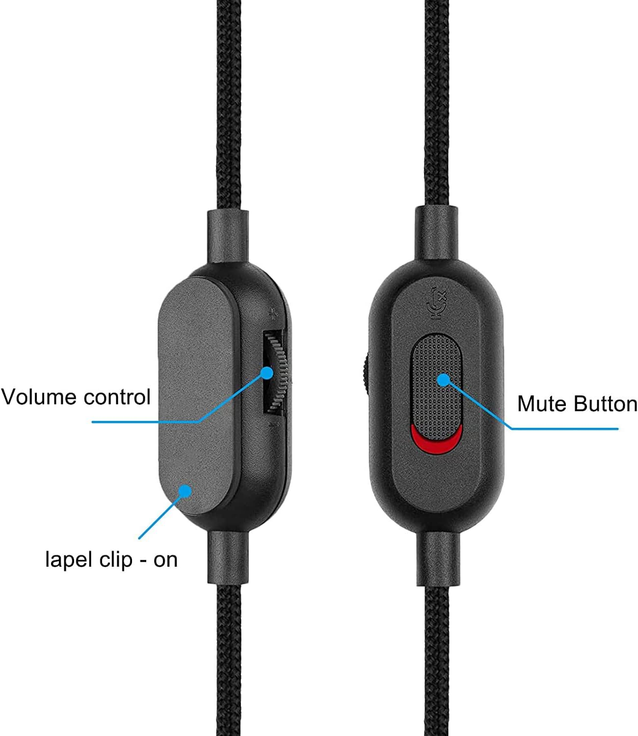 Adhiper Replacement Cable for Logitech G433/G233/G Pro/G Pro X/Hyperx Cloud Alpha/Cloud Mix Compatible with Ps4/Xbox One/Nintendo Switch Headphone Audio Extension Cable(Black, 2 M /6.5 Feet) image number 3