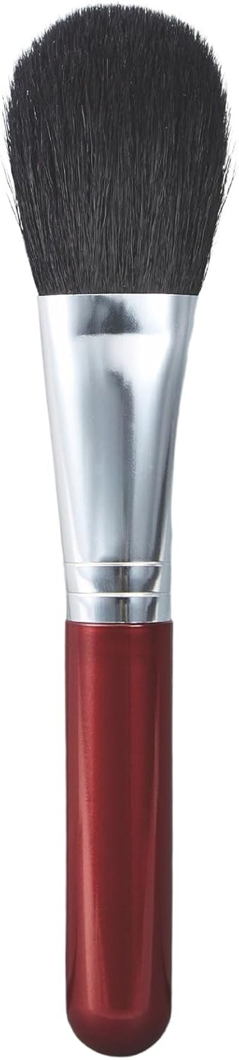 Oku 59052500 Women'S Face Brush, Wine Red, Made in Japan, 100% Goat Hair, Makeup Brush, Cute, Mini, Portable, Teak Powder, Compact, Soft, Travel, Face Brush, Soft Touch, Cosmetic, Stylish image number 2