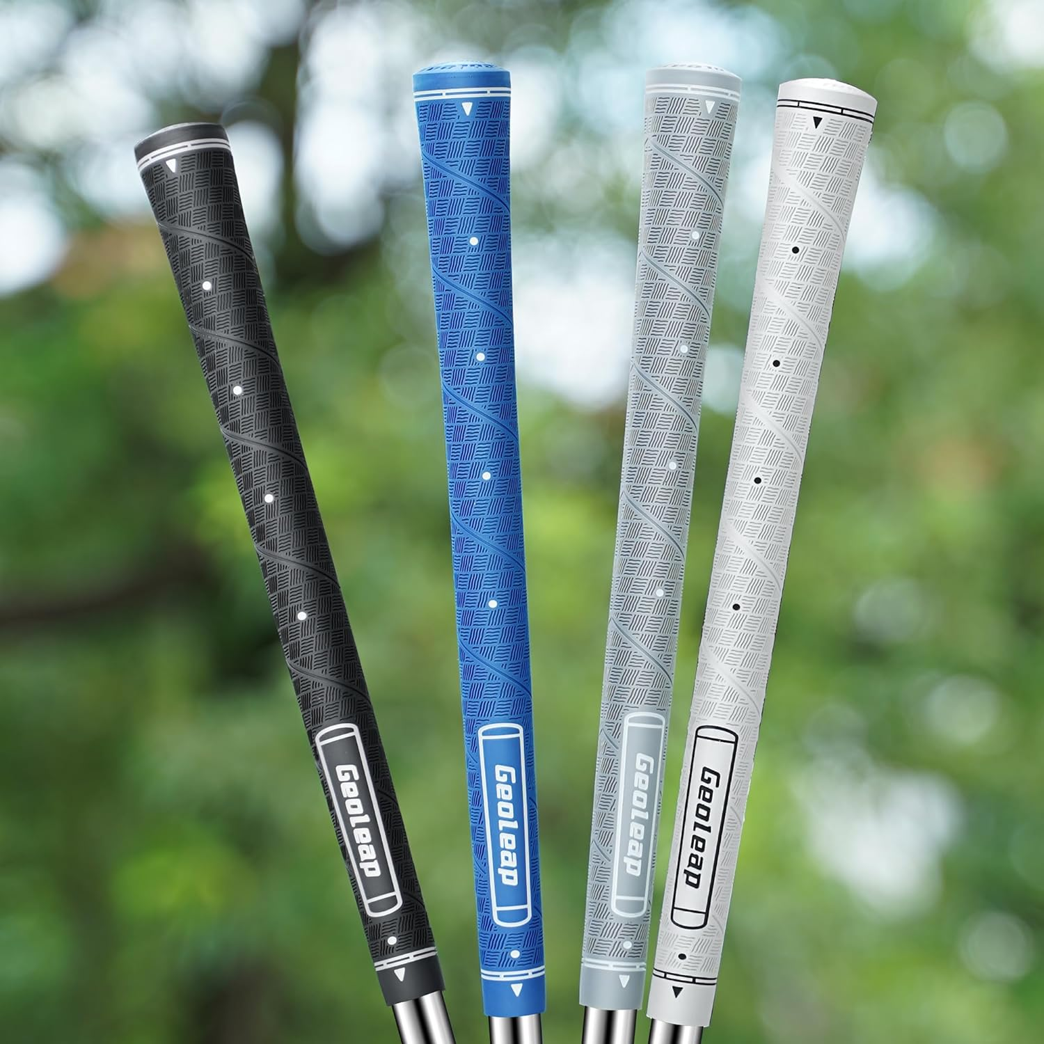 Geoleap Golf Grip Set of 13- Grips with 15 Tapes and Grips with All Repair Kits for Choice,Memory Point Assists Hand Placement,Premium Rubber Golf Club Grips with Corrugated Textured Control Technology. image number 5