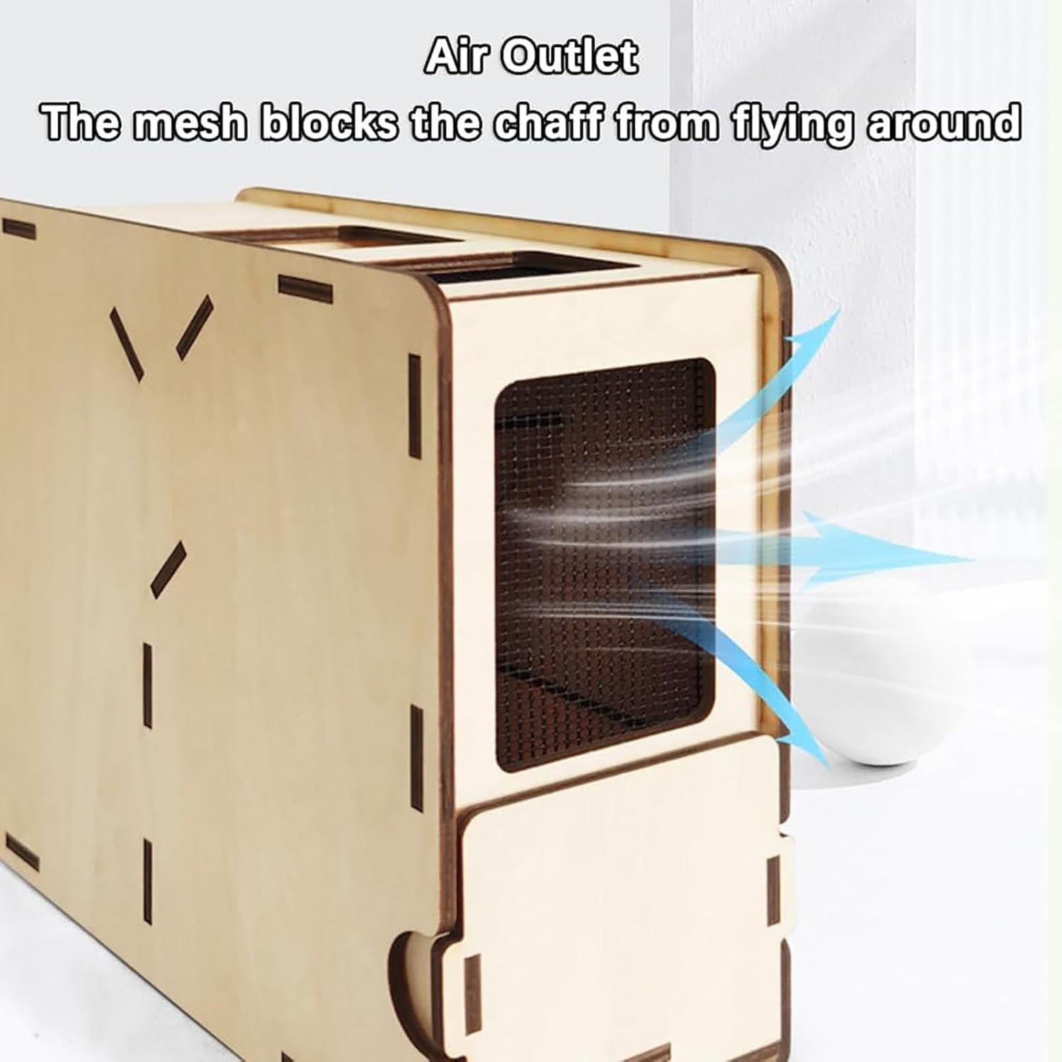 Birds Feed Wind Sheller - Grain Splitter Machine Efficient Grain Winnower Machine | Bird Food Skin Blower Practical Grain Thrower, Automatic Bird Seed Sheller for Garden Yard image number 4