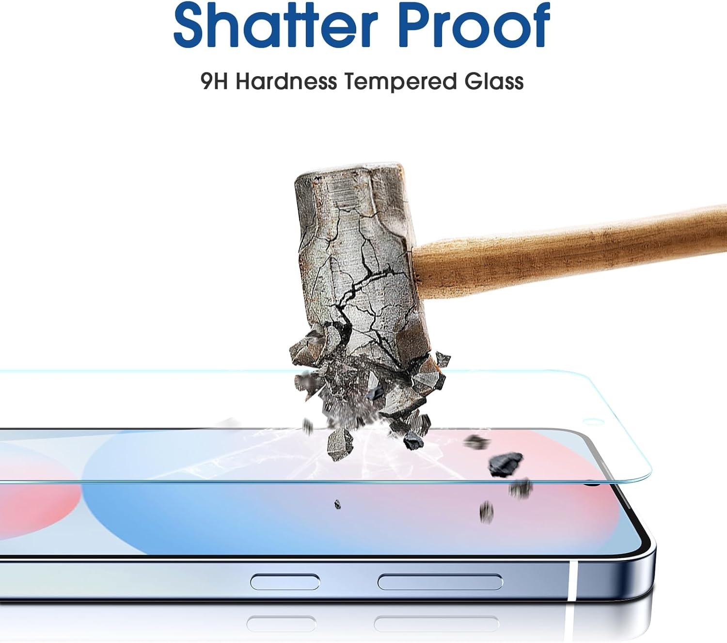 Amfilm [3+2 Pack] Screen Protector for Samsung Galaxy S24 FE with Camera Lens Protector, 9H Hardness Tempered Glass, anti Scratch, Bubble Free image number 2