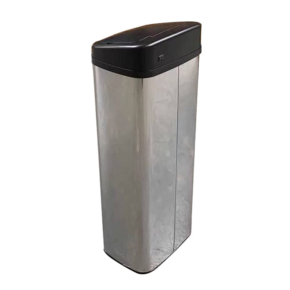 Sensor Bin 50L Silver Stainless Steel Rubbish Bin Motion Automatic image number 1