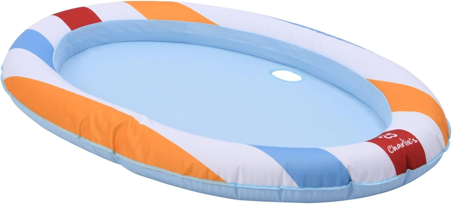 Charlie&rsquo;S Fun Furry Dog Pool Floatie Raft Boat Easy Set up Portable and Foldable Lightweight Design Clean Material Pet Dog Durable Floatie Beach Ball image number 2
