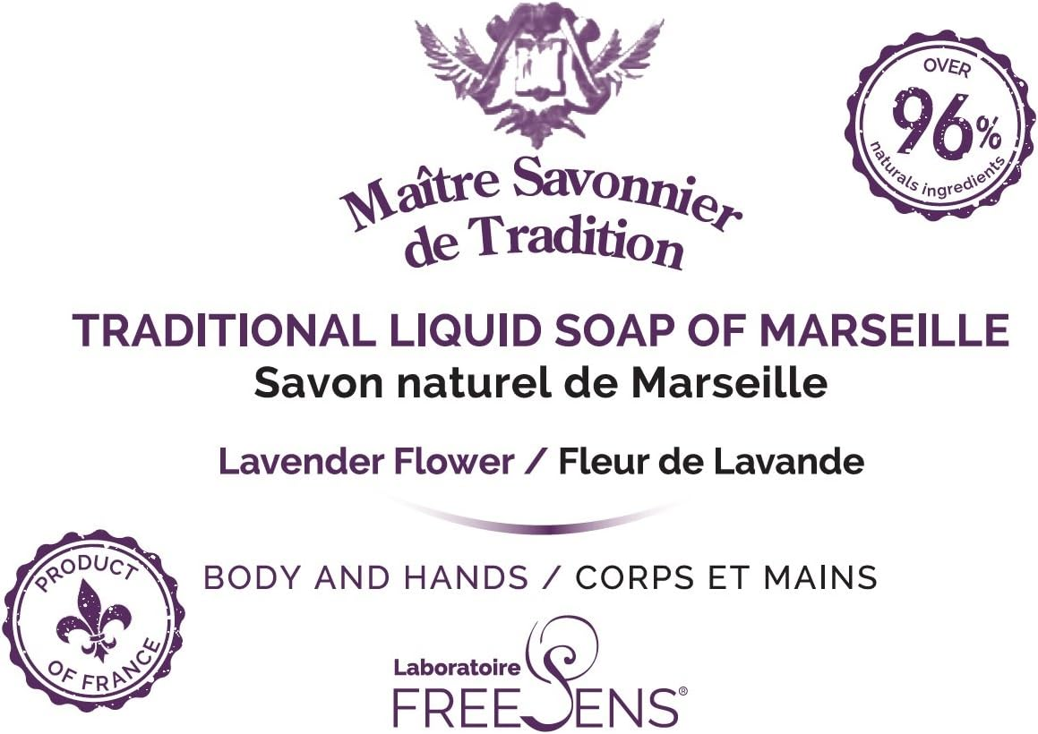FREE SENS - Savon Liquide De Marseille Vanilla Miel 1L Freesens image number 1