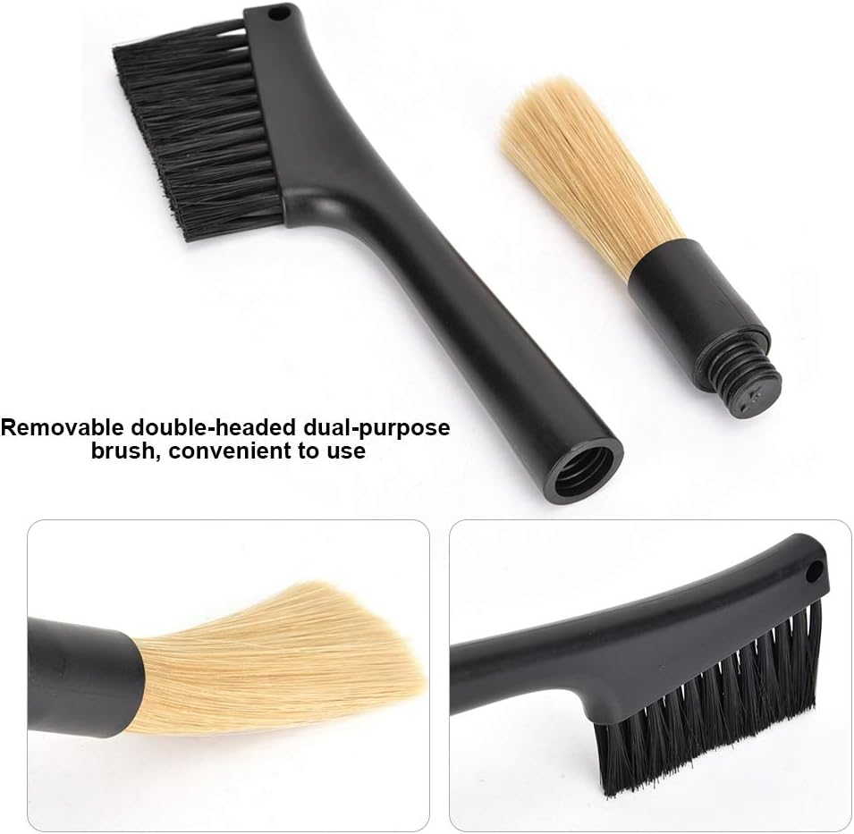 Coffee Grinder Brush, Removable Double Headed Dual Purpose Brush for Bar Tabletop Tool image number 4