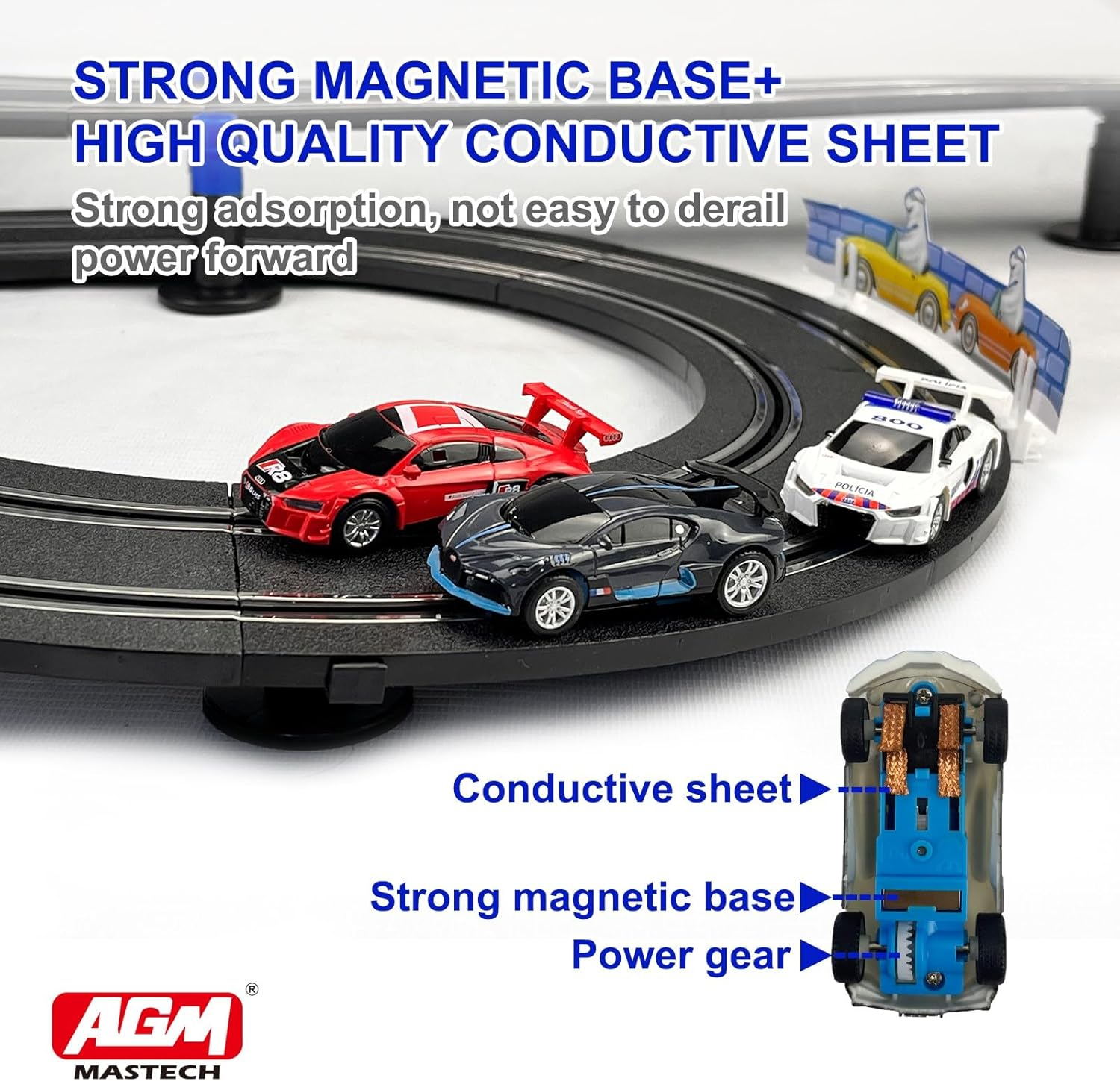 AGM MASETCH High Speed Series Tram Dual Track Set (TR-01) image number 4