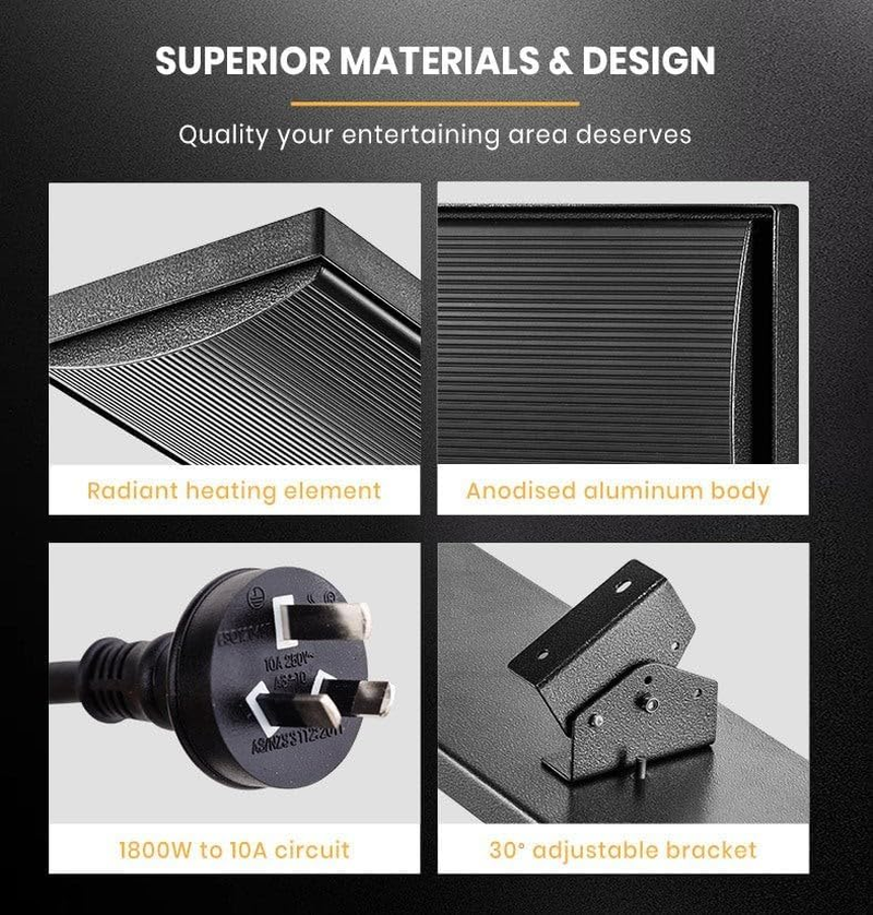 1800W Radiant Strip Heater - Thermastrip image number 2