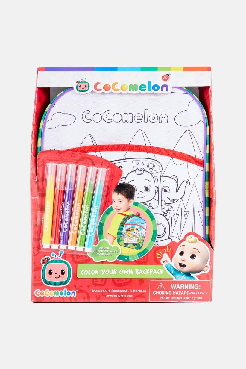 Creative Kids, Cocomelon Back Pack, Create My Own Backpack, Ages 3+