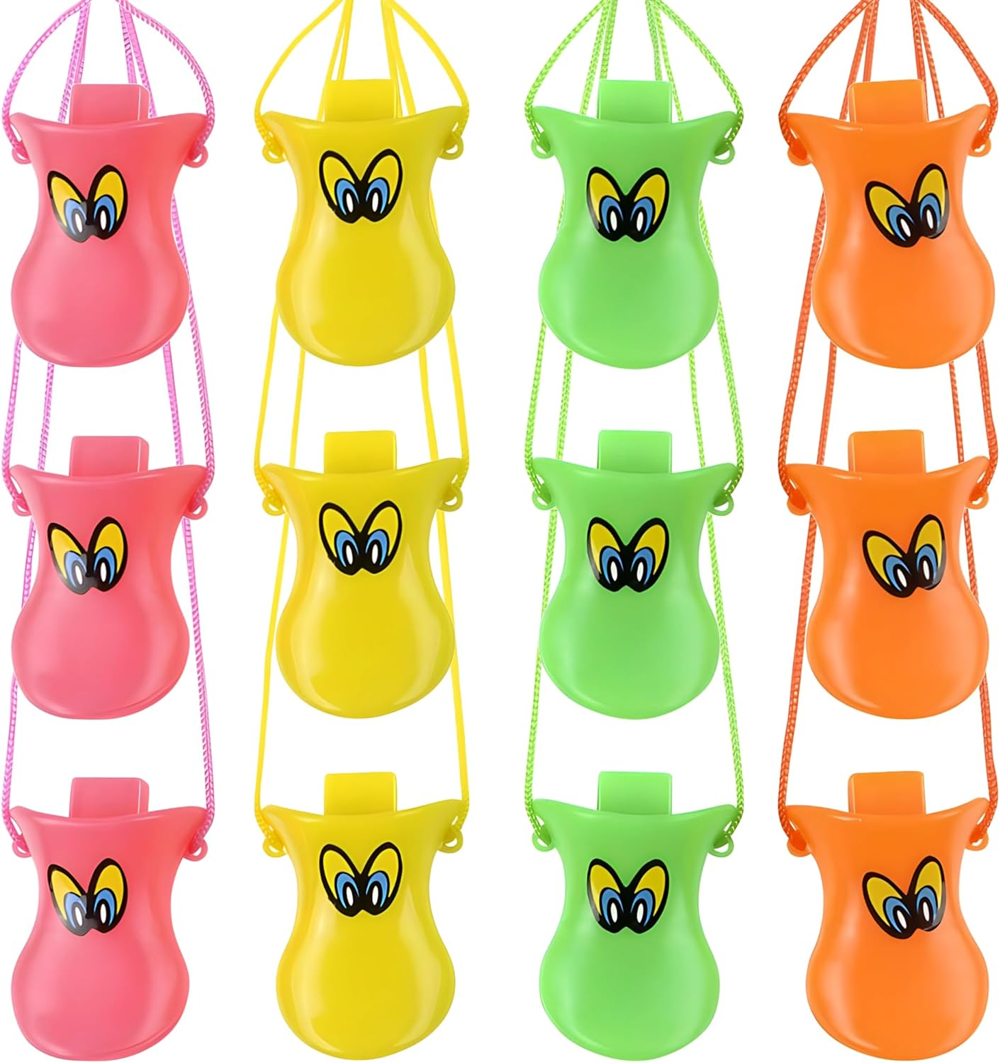 Rhode Island Novelty Multicolor Duck Call Whistles - One Dozen (12)