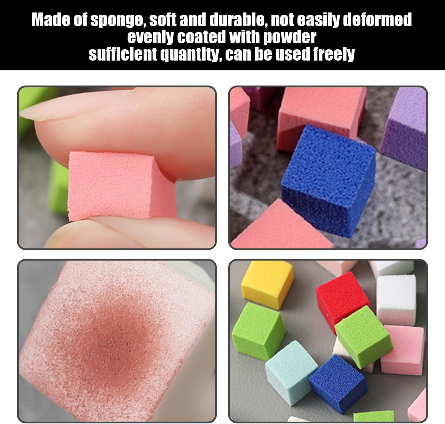 150 Pieces Nail Sponges, 1 Piece Tweezers, Mini Square Sponges, Nail Brush Shadow, Nail Art Tools, Sponge Brushes, Nail Art Tools image number 5