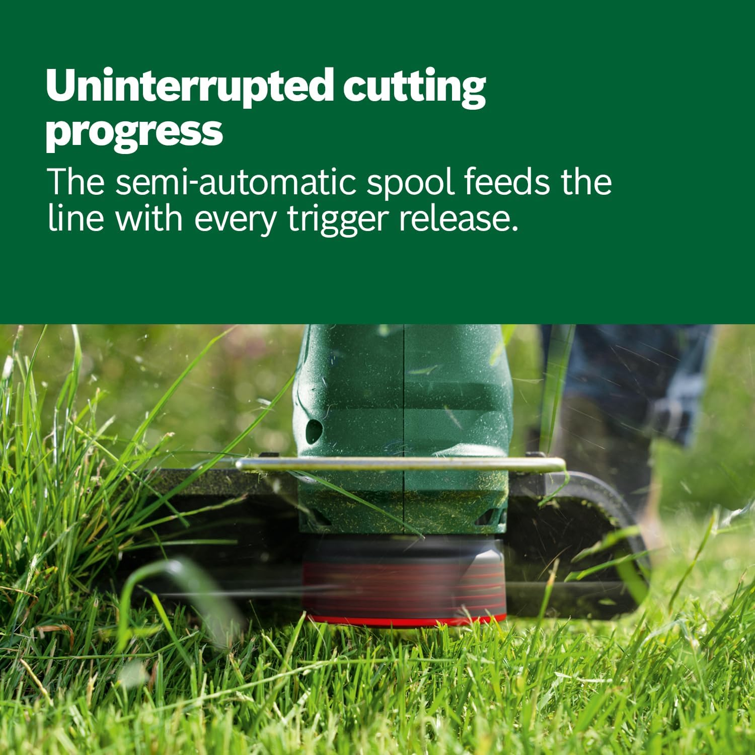 Bosch 18V Cordless Lawn Grass Line Trimmer Whipper Snipper without Battery, 26Cm, Telescopic Shaft, Edging Function (Universalgrasscut 18V-26-500) image number 2