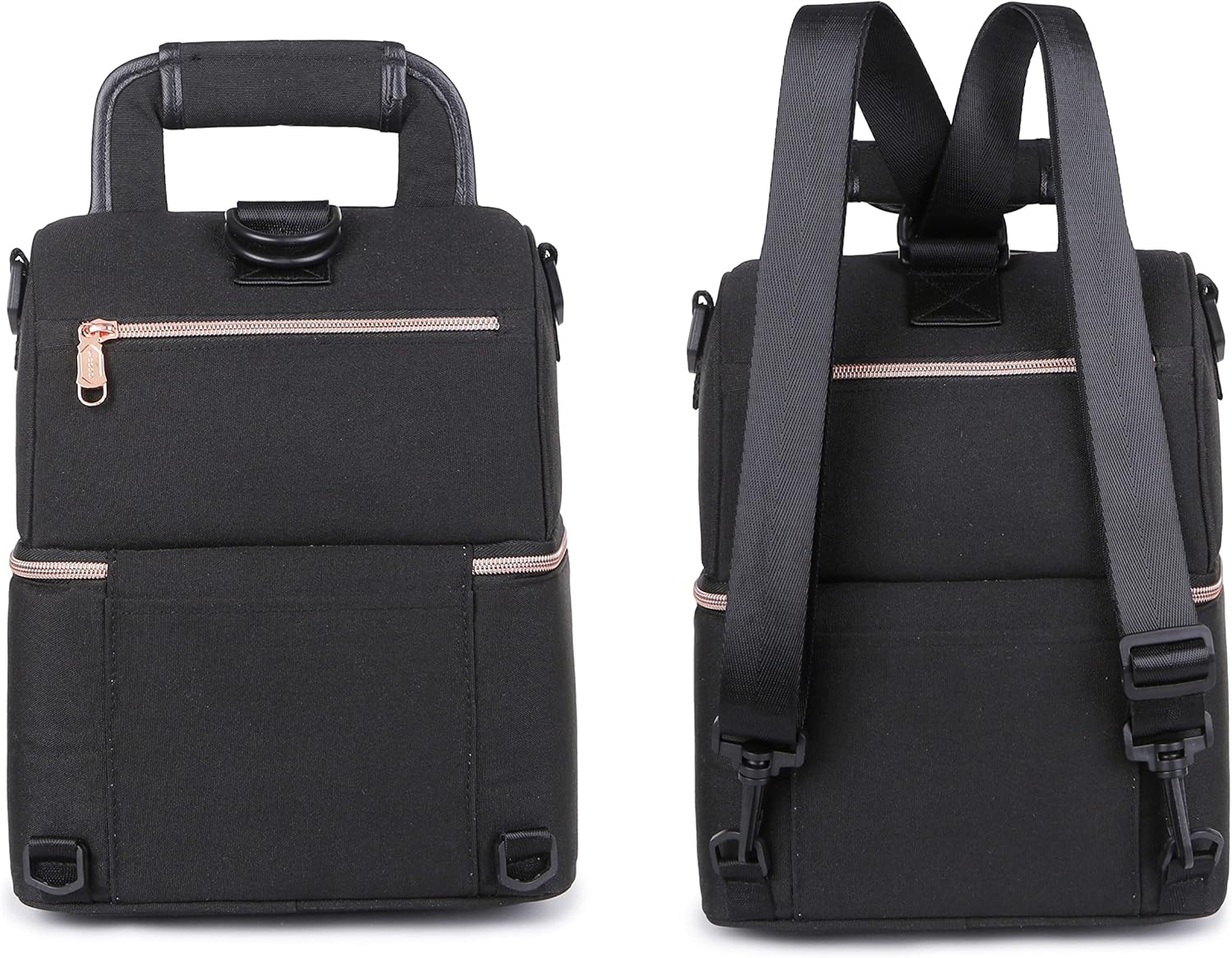 Meichoon Baby Bottle Cooler Bag Waterproof Breast Milk Freezer Baby Food Insulation Maternity Backpack Double Layer Fresh Keeping Travel Handbag for Nursing Mom Daycare - Pink image number 7