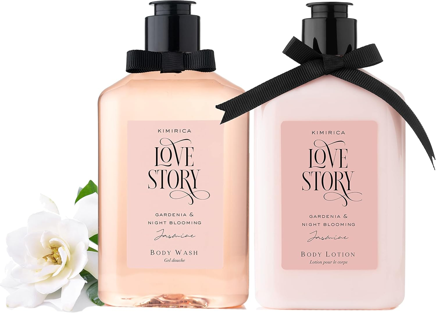 Kimirica Love Story Gardenia and Night Blooming Jasmine Shower Gel and Moisturizing Summer Body Lotion Duo,(270Ml | 270Ml) image number 5