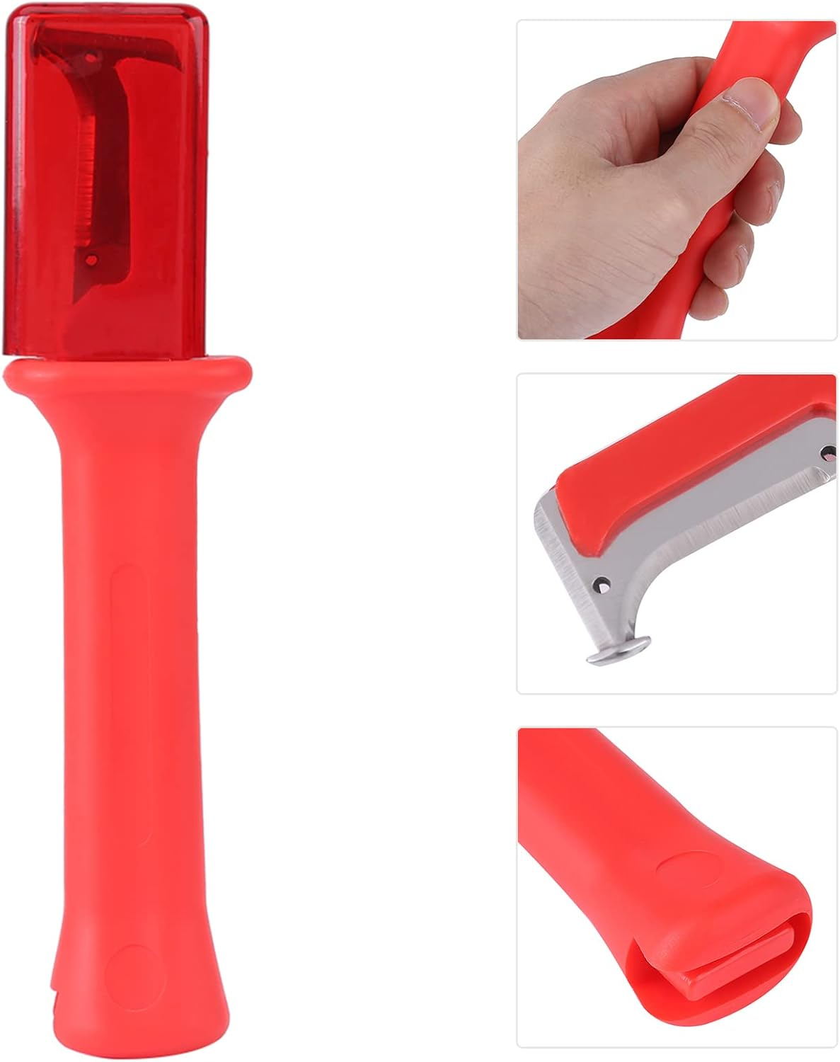 Wire Stripper, Electrical Insulation Cable Stripper for Fast and Precise Jacket Removal, Universal Cable Stripping Knife, Safety Cable Stripper Dismantling Knife with Protect Cap