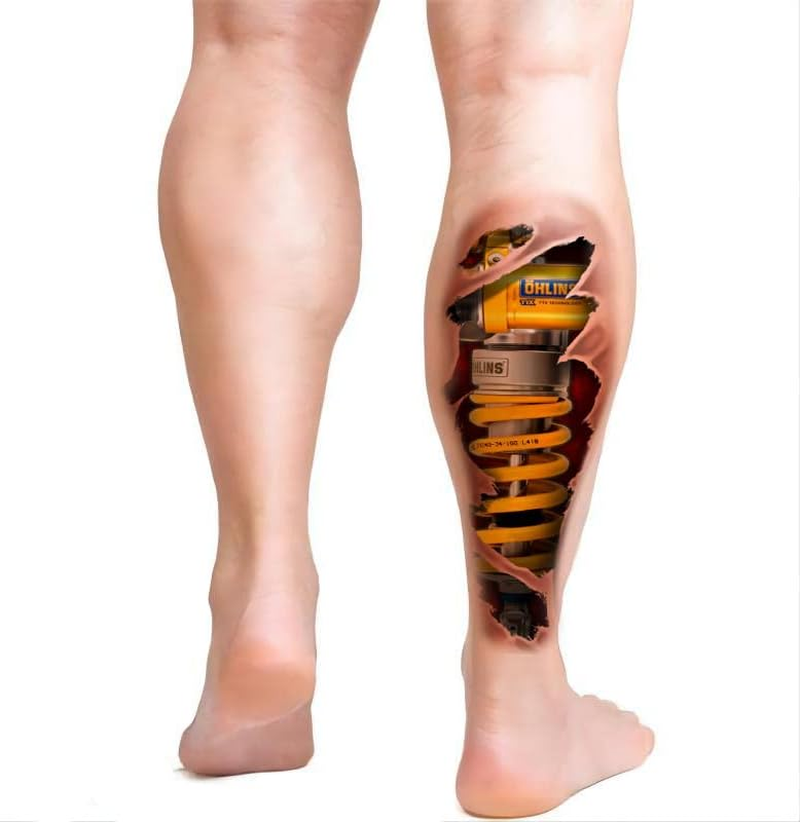 ROARHOWL Large Arm Temporary Tattoo Sleeve, Very Cool Machine 3D Realistic Fake Tattoos，Wound Robot Makeup Temporary Tattoos for Men Andwomen (Pattern 1)