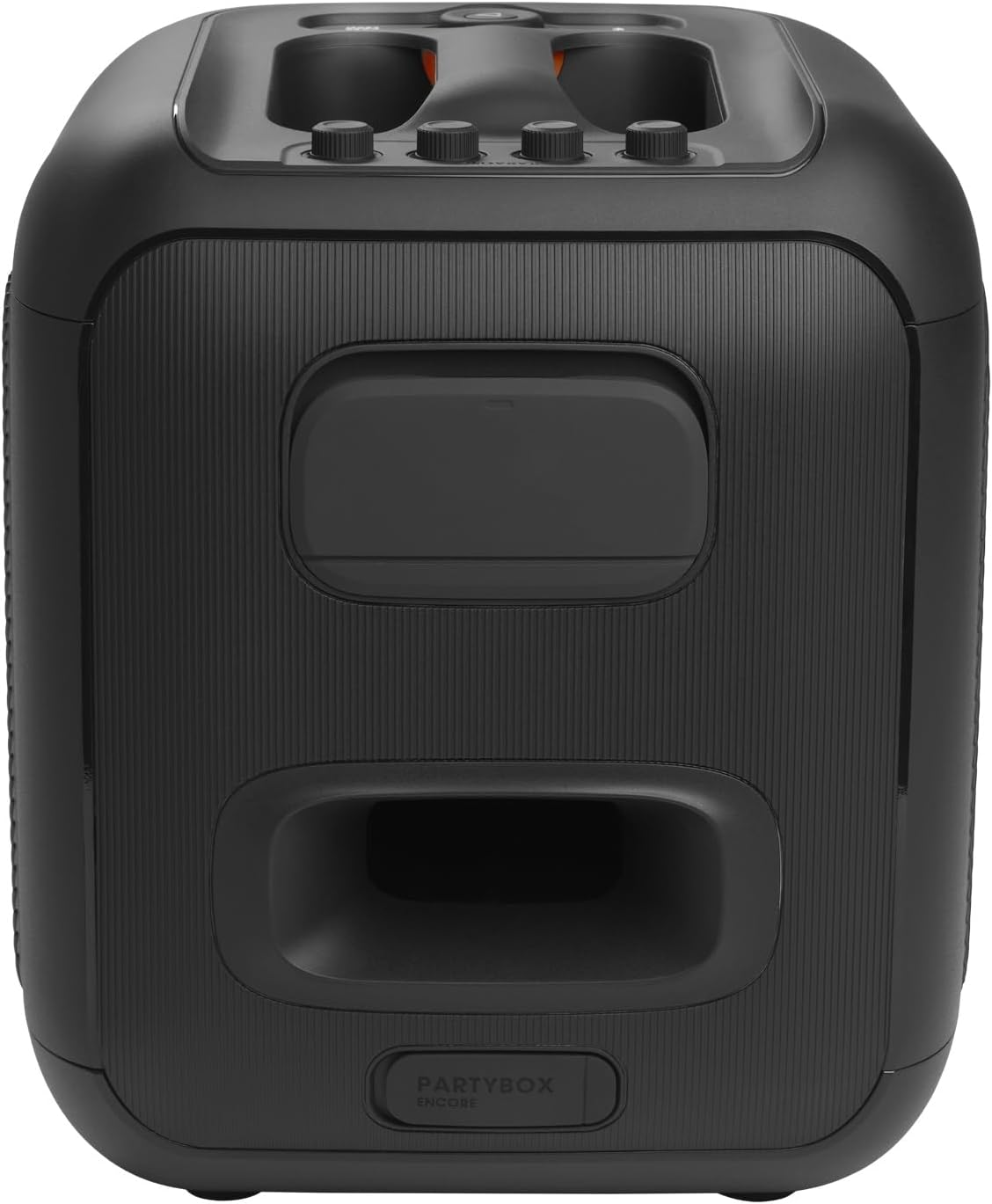 JBL Partybox Encore, Amazing JBL Original Pro Sound, a Light Show That Syncs to the Beat, up to 10 Hours of Play Time, IPX4 Splash Proof, Digital Wireless Mics, Black image number 3