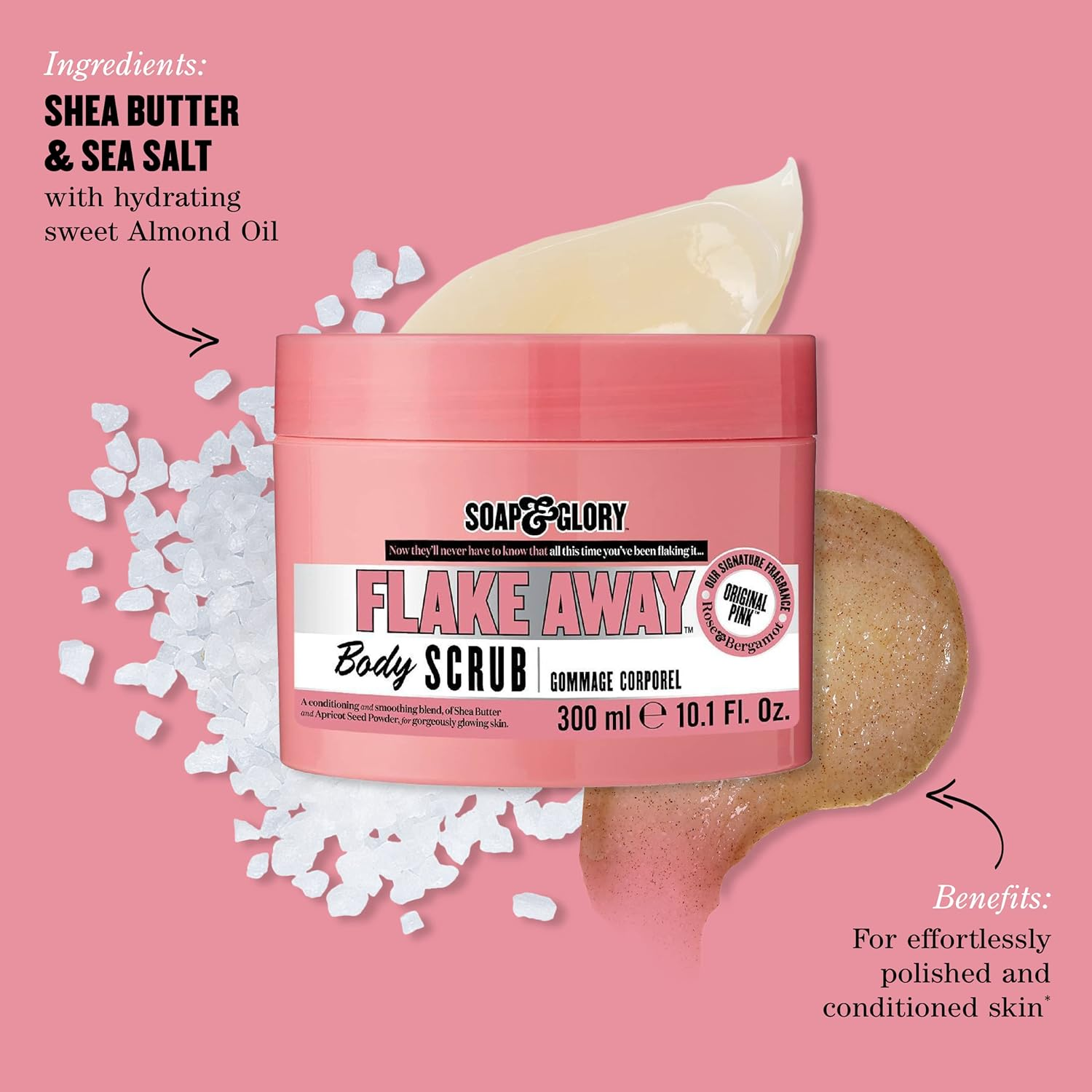 Body Exfoliator Flake Away Soap & Glory (300 Ml) image number 2