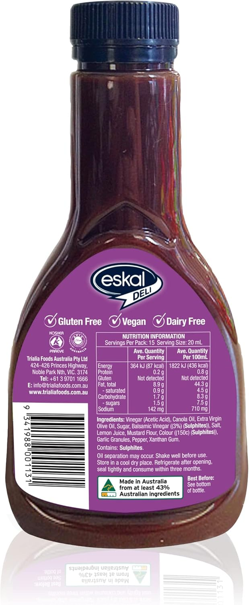 Eskal Deli Balsamic Dressing 300 Ml