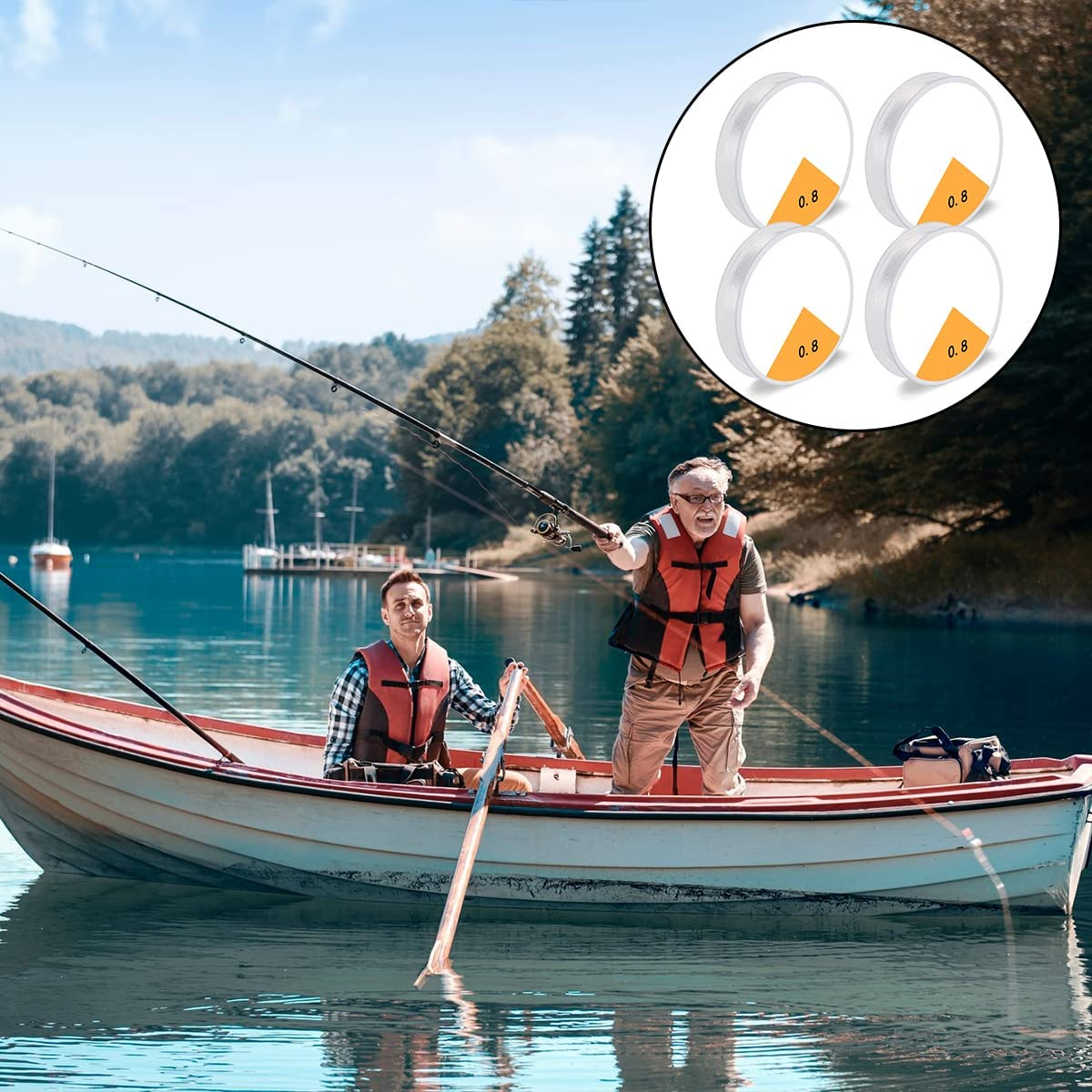 BEZANU Elastic Stretch Thread, 4 PCS Clear Bead String for Hanging, Bracelet and Jewelry Making (0.8Mm) image number 4