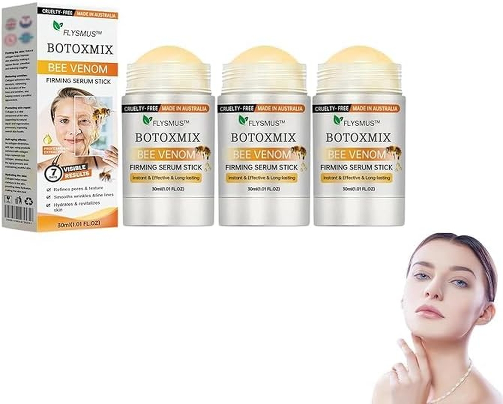Flysmus Bee Venom Firming Serum Stick, Anti-Aging Face Serum, Lifting & Tightening Serum, Reduces Wrinkles & Fine Lines, Hydrates & Nourishes Skin, for Women & Men (2PCS) image number 3