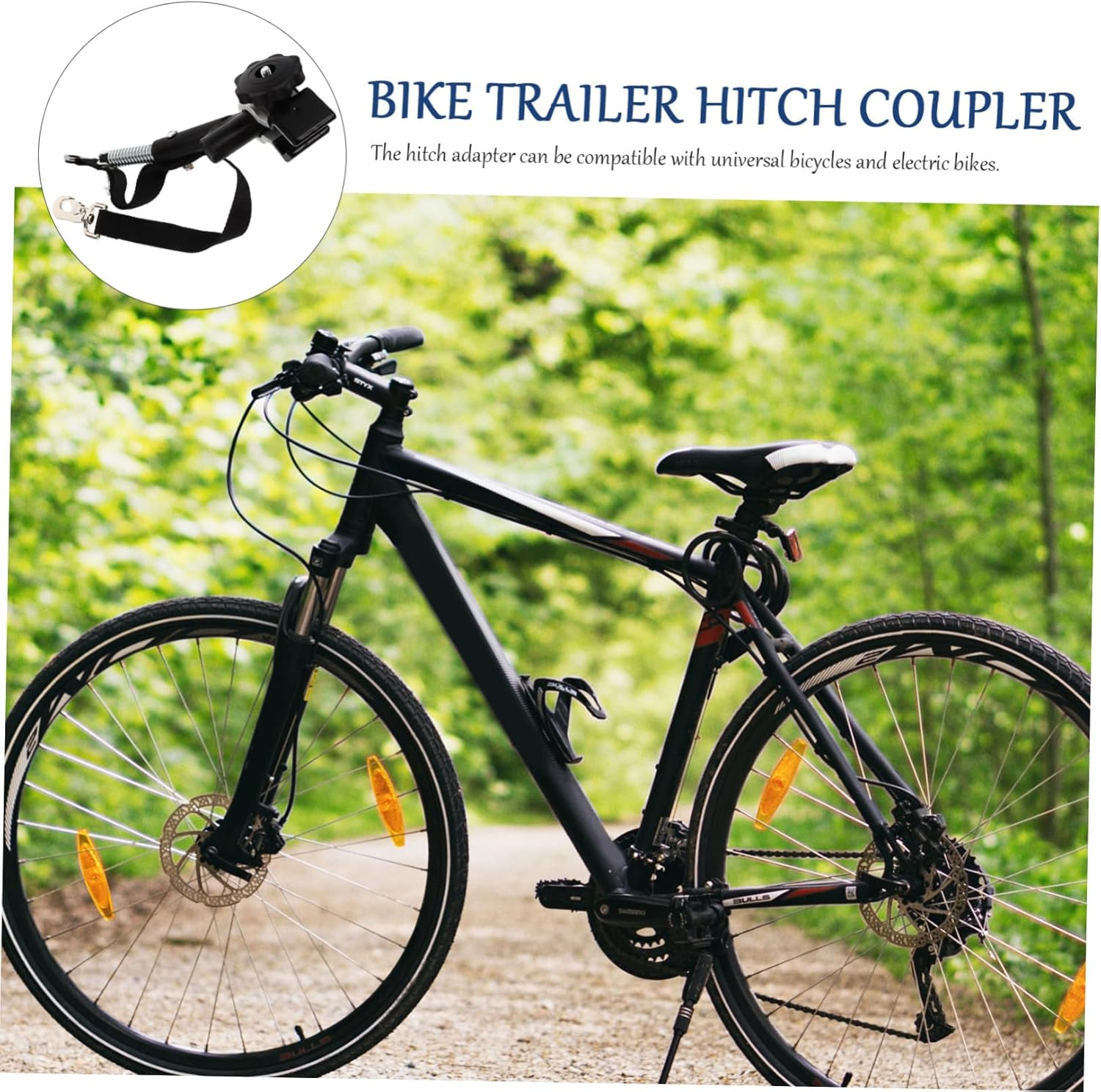 Anneome Heavy Duty Hitch Receiver Bike Trailer Hitch Adapter Coupler Lock for Bike