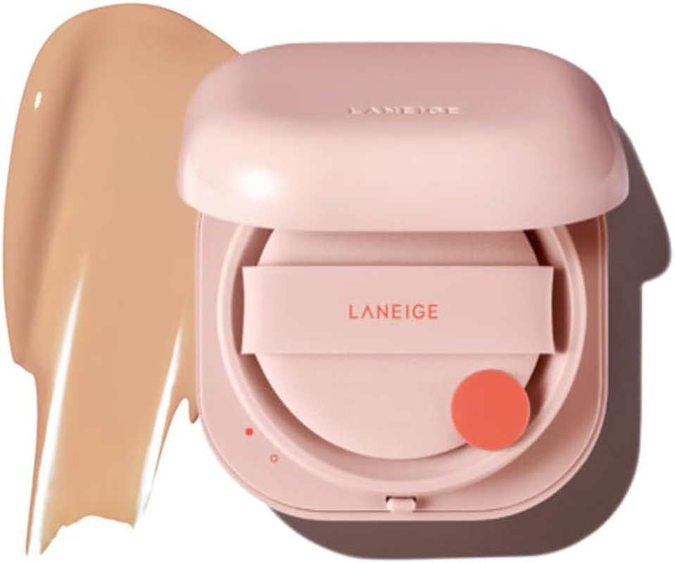 NEO Cushion Glow 15G (No Refill Included), 6 Shades Available, Long Lasting for Laneige (21N1 Beige)