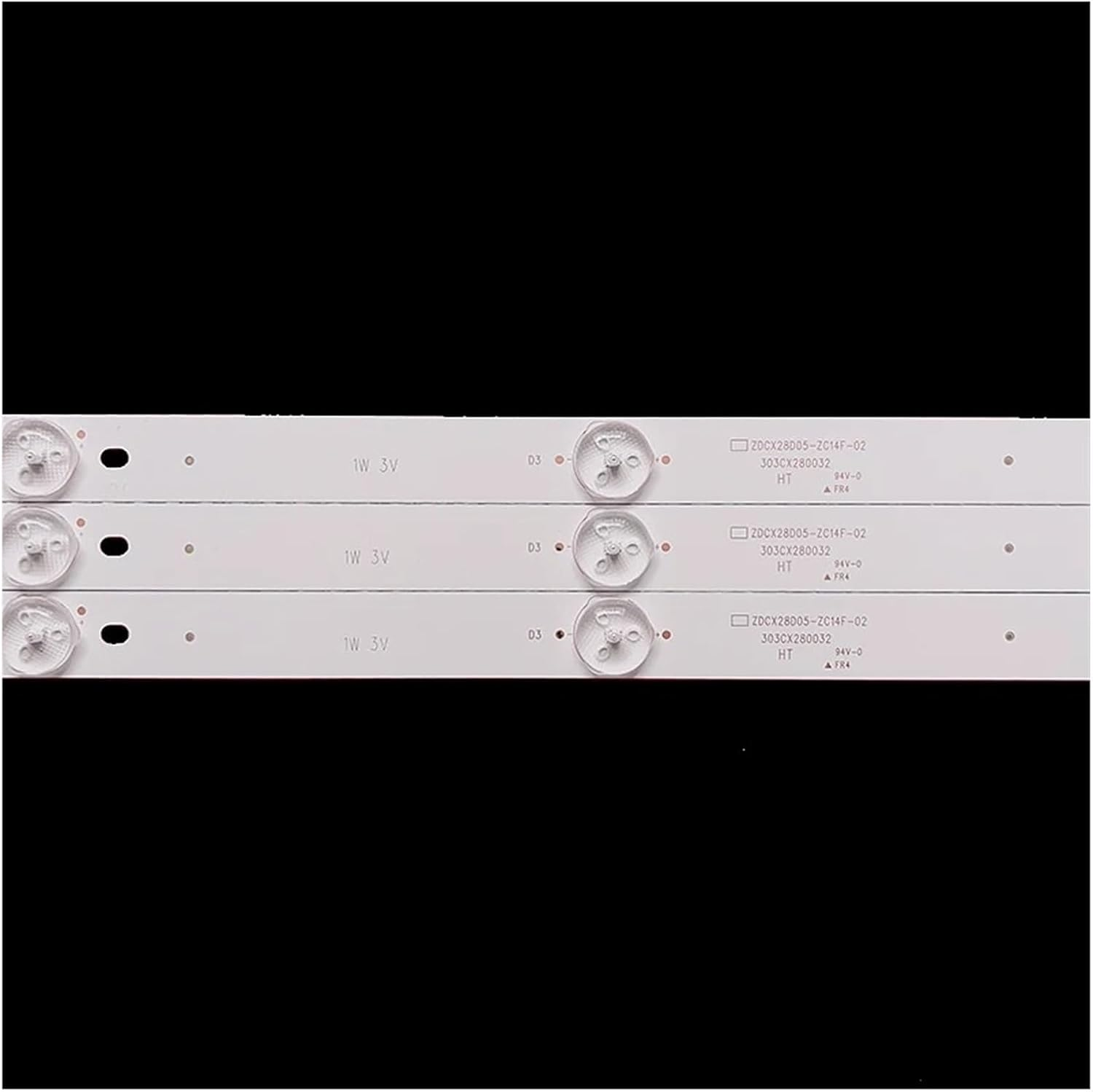 3Pcs 506Mm Led Tv Backlight Bar for 28Inch ZDCX28D05-ZC14F-02 303CX280032 Vortex LEDV-28E33D