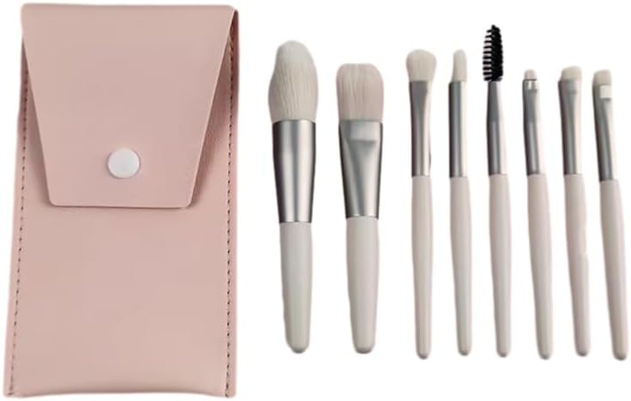 AIMALL 8-Piece Eyeshadow Brush Set &ndash; Premium Synthetic Makeup Brushes for Detailing & Blending, Includes Travel Bag, Perfect for Makeup Enthusiasts & Professionals