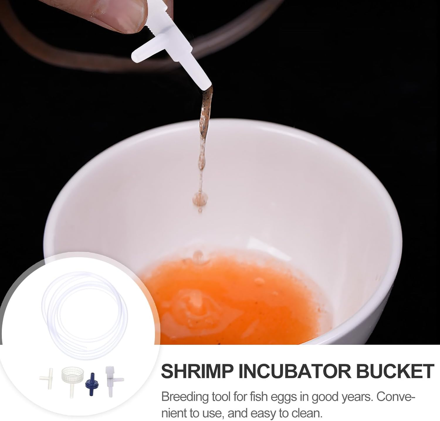 ASAKKURA 2 Sets Brine Shrimp Hatchery Kit 5Pcs DIY Breeding Accessories Aquarium Artemia Egg Incubator for Fish Tank Aquatic Pets image number 4